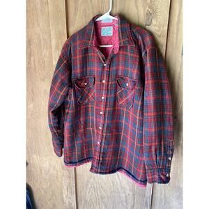 Vintage Outdoor Exchange Wool Quilted Plaid Jacket XL